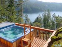 Hot tub at Sooke Ocean View Bed and Breakfast