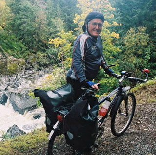 Cycling the trails in Sooke along Sooke River